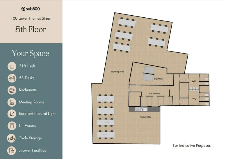 Photo of an office at 100, Lower Thames Street, City Of London EC3R 6DL