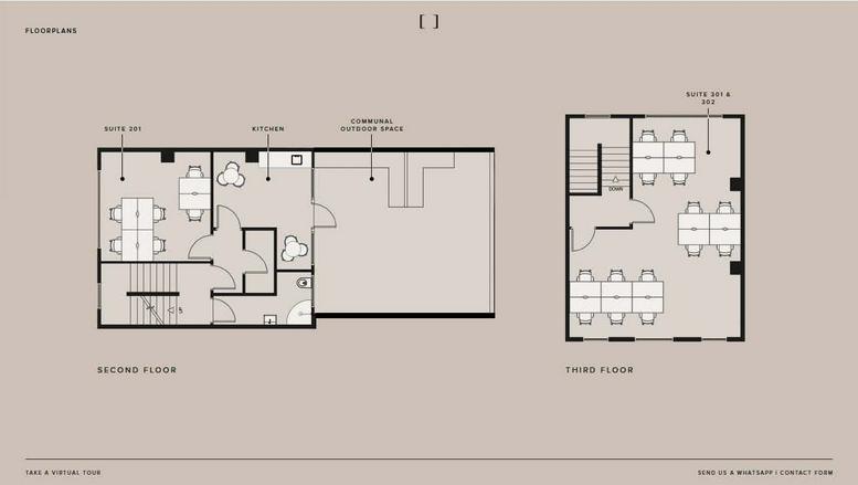Facilities furnishings & layout of the office for rent at 12 David Mews, Marylebone W1U 6EG