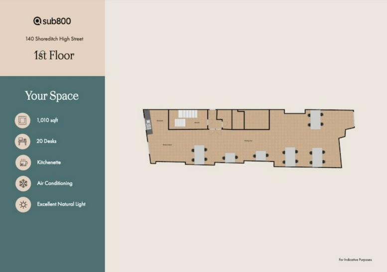 Shoreditch office space at 140 Shoreditch High Street, 1st Floor E1 6JE