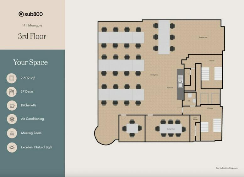 Photo of Moorgate office spaces at 141, Moorgate, City Of London EC2M 6TX