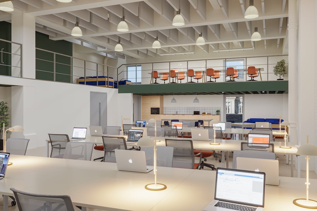 Image of the workspace at 17 Hanbury Street E1 6QS