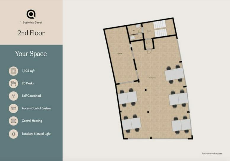 Photo of an office at 1 Bastwick Street, 2nd Floor EC1V 3NU