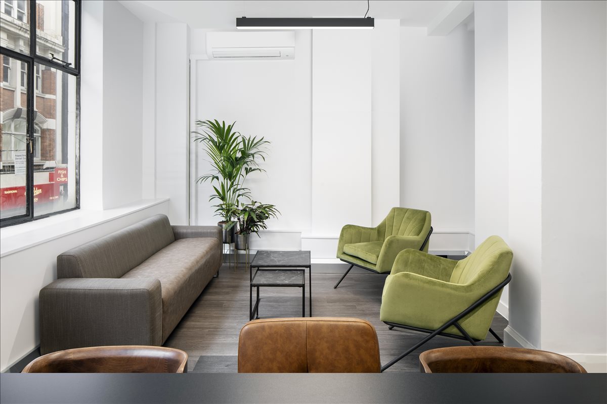 Photo of the workspace available at 25 Poland Street W1D 2JL