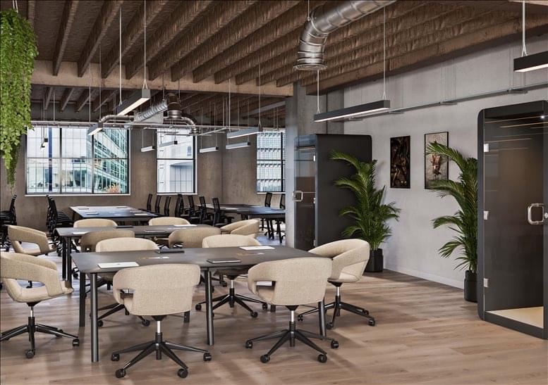 Facilities furnishings & layout of the office for rent at 25 Worship Street EC2A 2DX