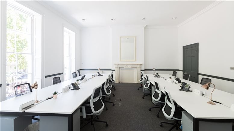 Photo of the workspace available at 36 Soho Square W1D 3QY