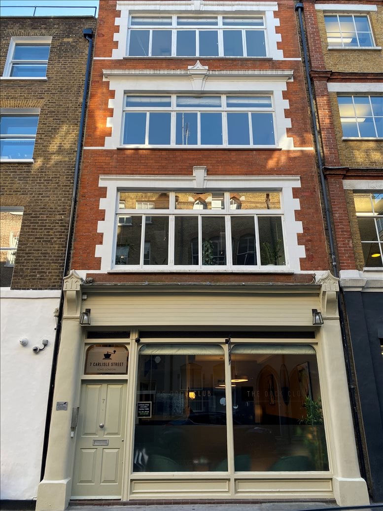 Photo of the office space available at 7 Carlisle Street, Soho W1D 3BW