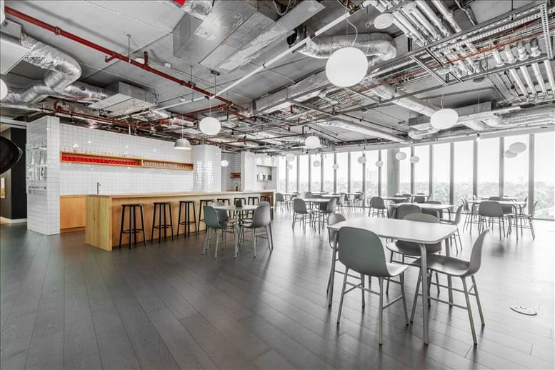 Facilities furnishings & layout of the office for rent at 84 Wood Lane, White City W12 0BZ