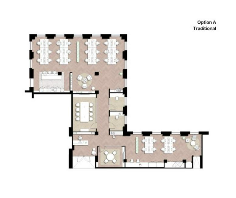 Image of the workspace at Berkeley Square House W1J 6BD