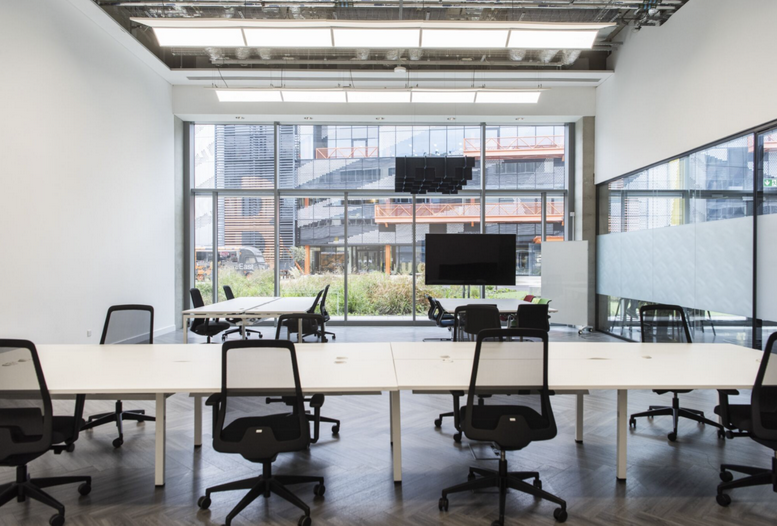 Facilities furnishings & layout of the office for rent at Here East, Queen Elizabeth Olympic Park E15 2GW