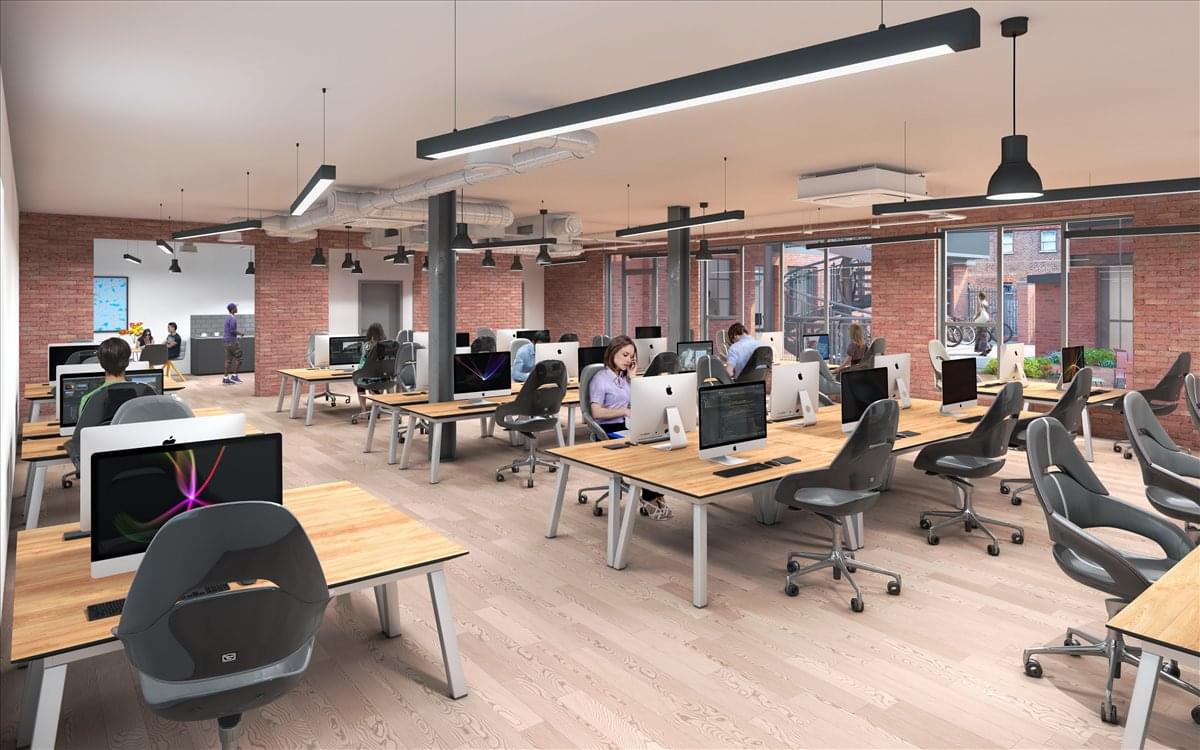 Photo of the office space available at Huguenot Place, 17 Heneage Street, Spitalfields E1 5LN