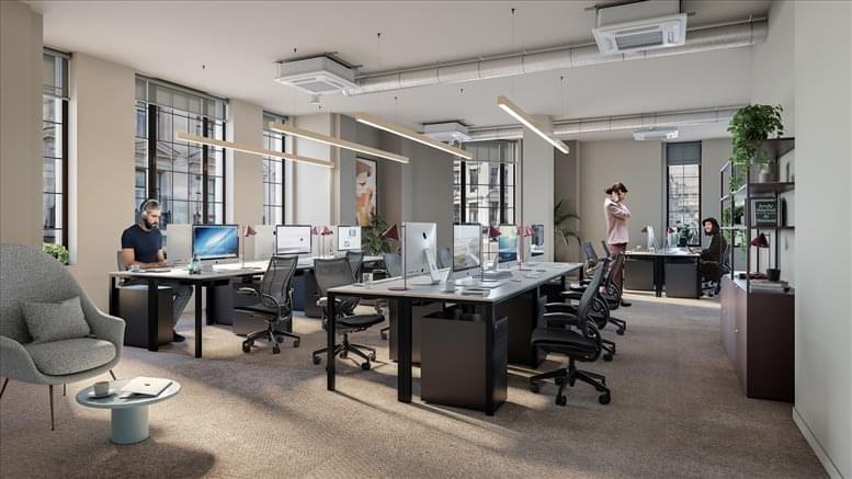 Facilities furnishings & layout of the office for rent at Liberty House, 222 Regent Street W1B 5TR