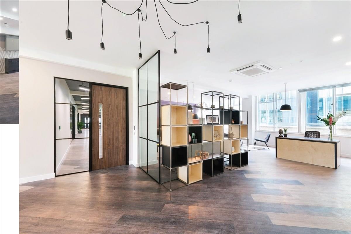 Photo of the office space available at Longbow House, 20 Chiswell Street EC1Y 4TW