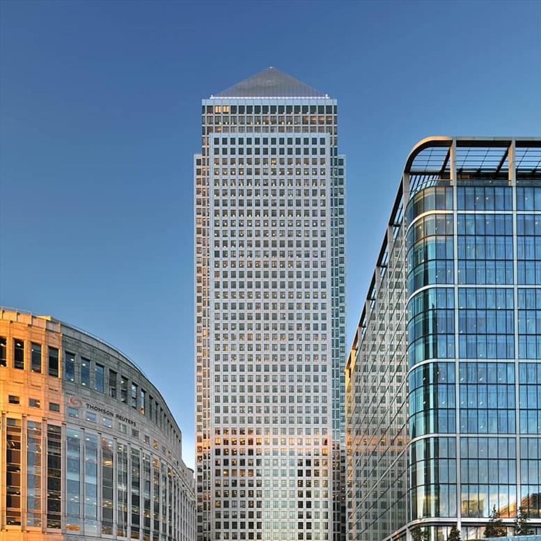 Canary Wharf office space at One Canada Square E14 5AA