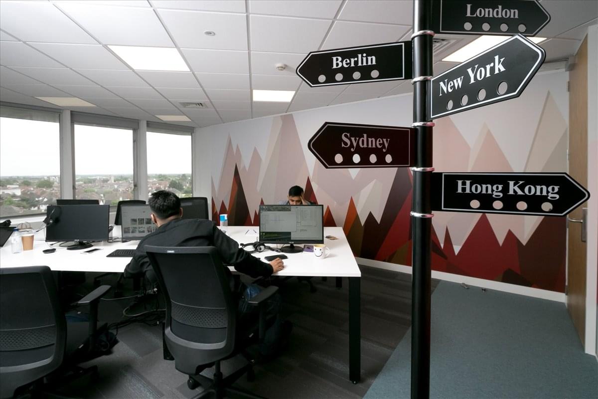 Image of the workspace at One Croydon, 12-16 Addiscombe Road CR0 0XT