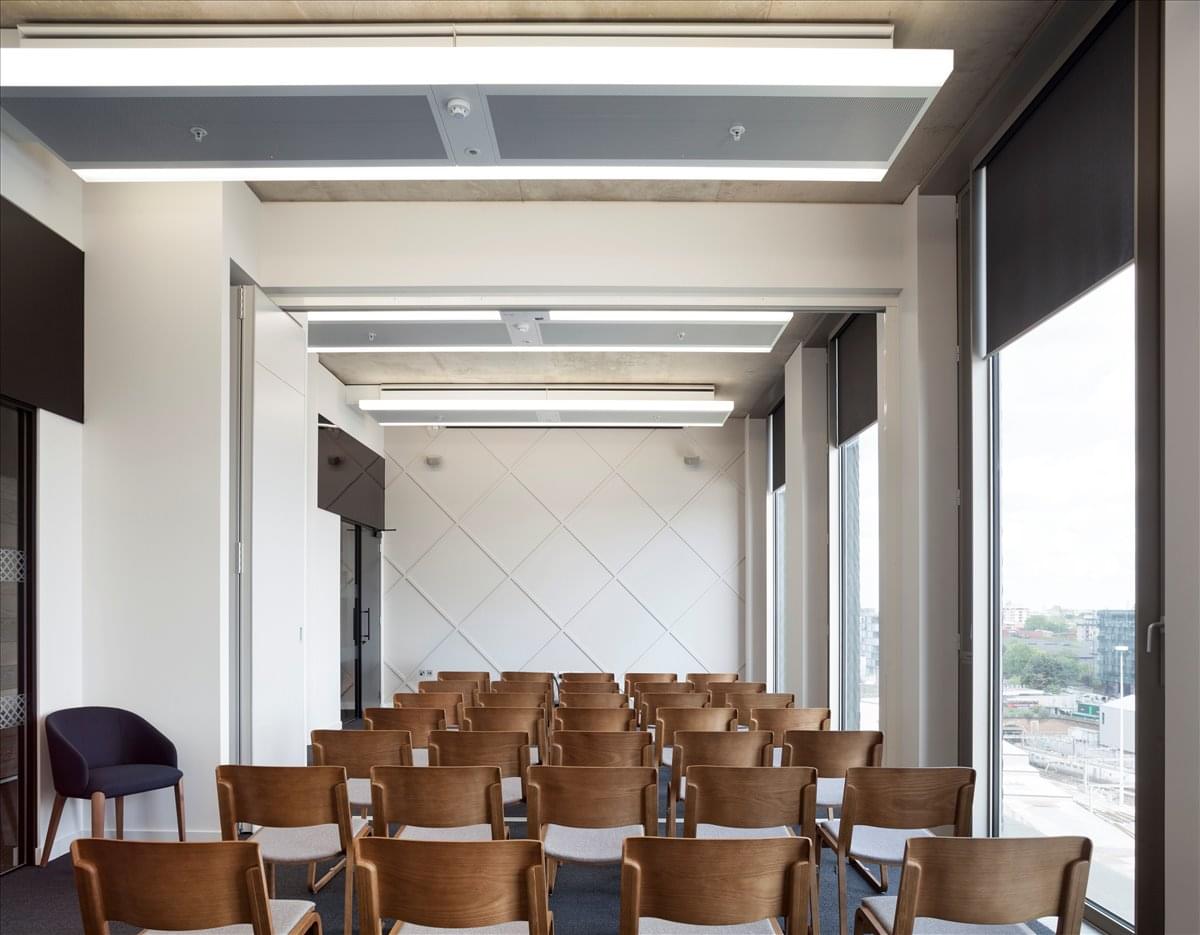 Photo of the workspace available at One Pancras Square N1C 4AG