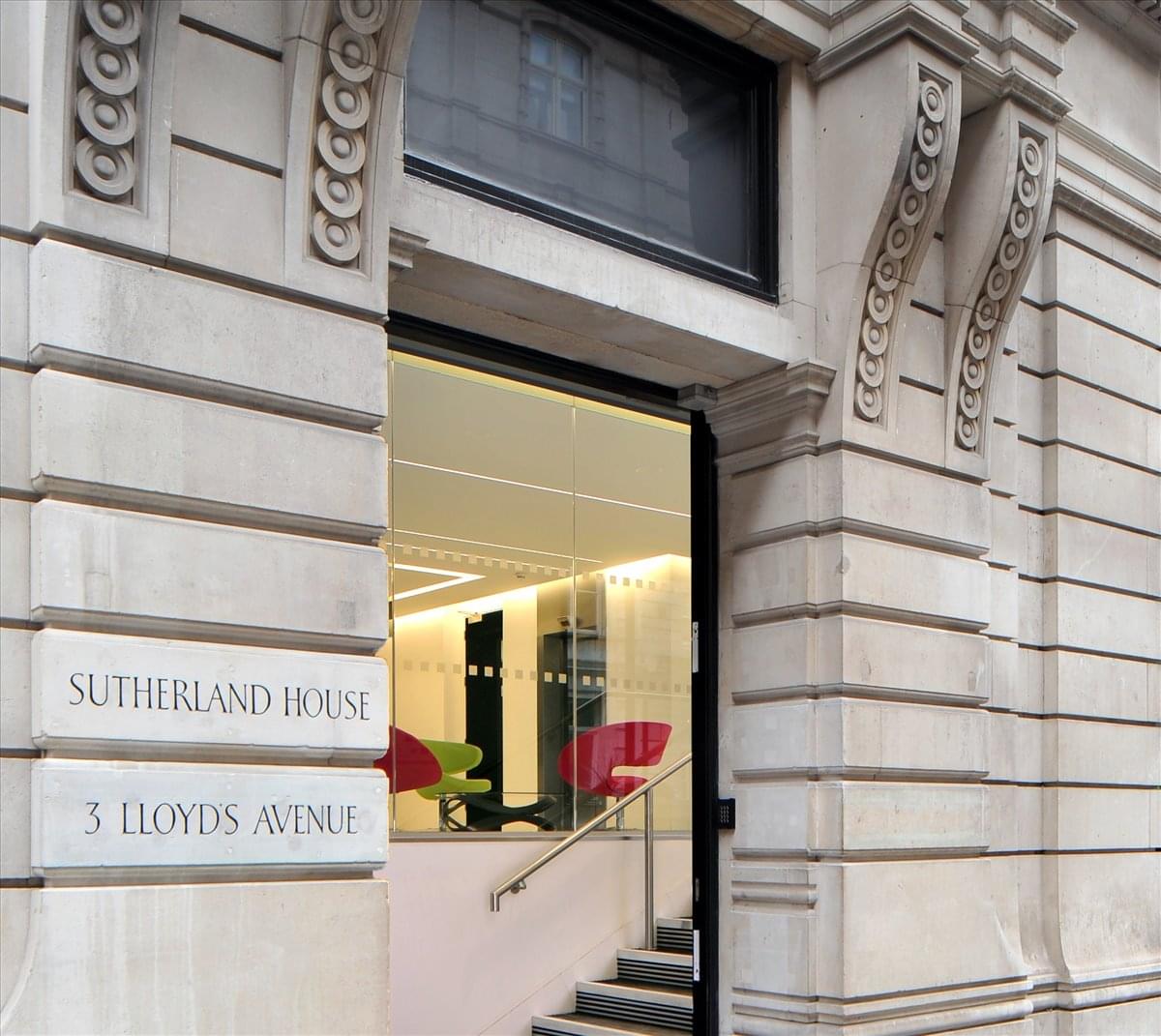 Fenchurch Street office space at Sutherland House, 3 Lloyd's Avenue EC3N 3DS