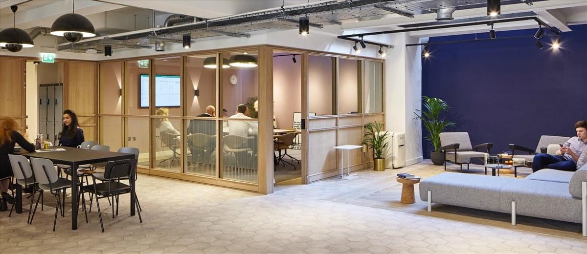 Facilities furnishings & layout of the office for rent at The Smiths Building, 179 Great Portland Street, Central London W1W 5PL