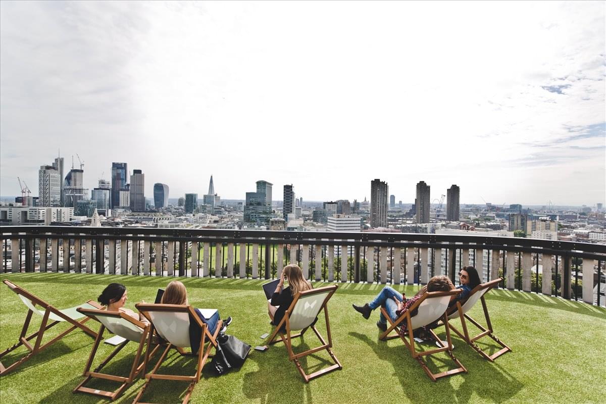 Photo of the workspace available at The White Collar Factory, 1 Old Street Yard, Silicon Roundabout EC1Y 2BP