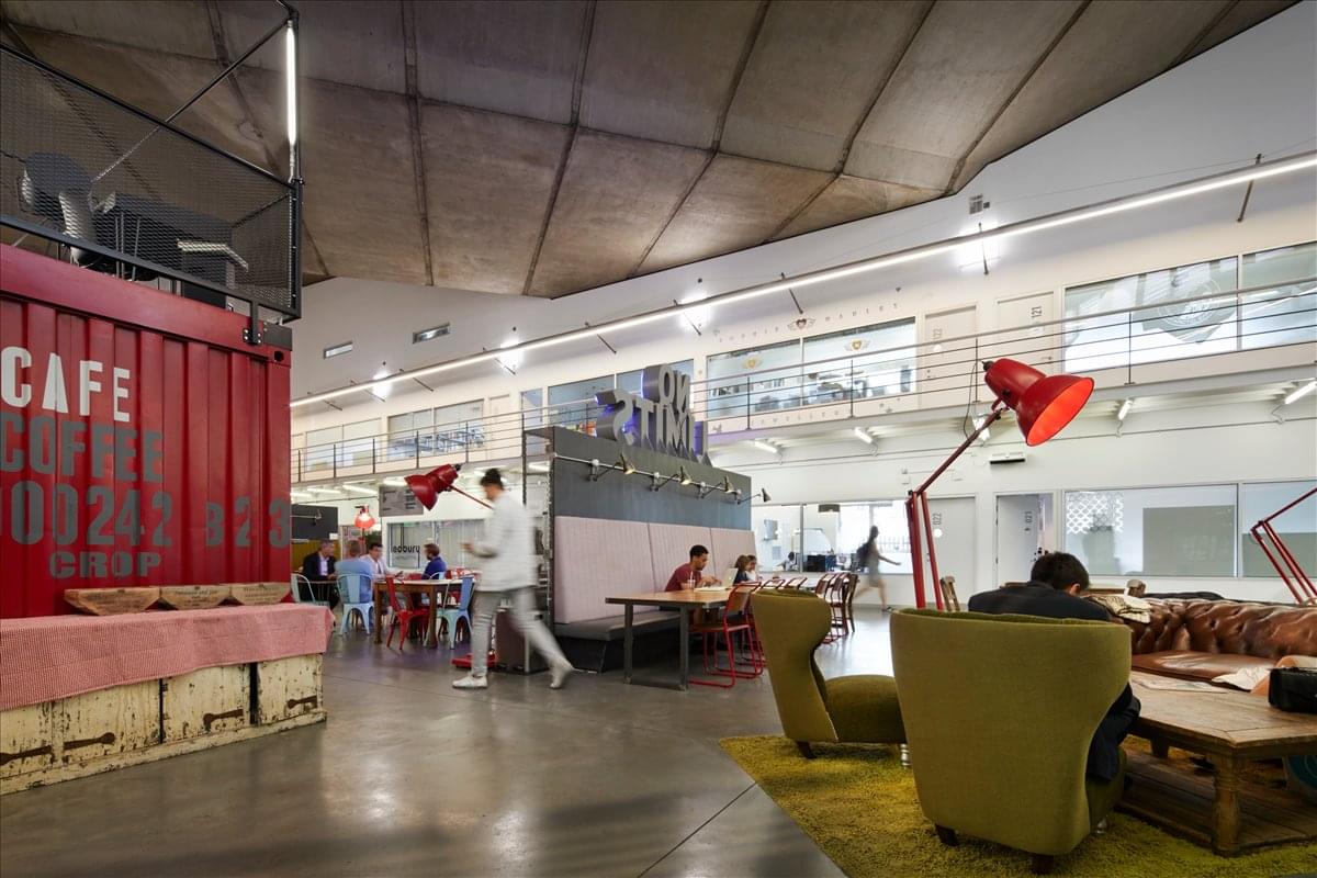 Facilities furnishings & layout of the office for rent at Westbourne Studios, 242 Acklam Road W10 5JJ