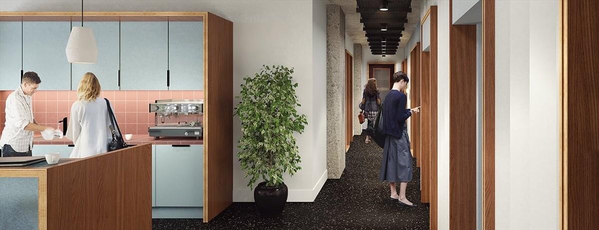 Facilities furnishings & layout of the office for rent at York House, 221 Pentonville Road N1 9UZ